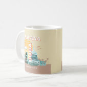 Mug Havana Cuba Retro Art Voyage (Devant gauche)