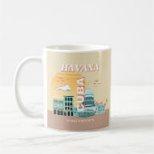 Mug Havana Cuba Retro Art Voyage (Gauche)