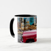 Mug Havana Cuba Voiture rouge Vintage (Devant gauche)