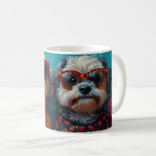 Mug Havanais aux roses du cœur pour la Saint-Valentin