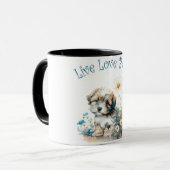 Mug Havanais maman chien floral (Devant gauche)