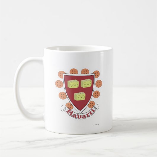 Mug Havarti Université Cheese College Drôle Slogan (Gauche)