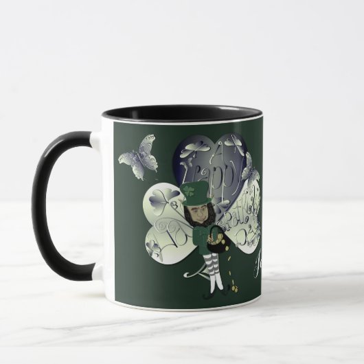 Mug "Have a Happy St. Patrick's Day" Leprechaun  (Gauche)