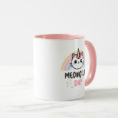 Mug Have a "Meowgical Day" Cat Unicorn (Devant droit)