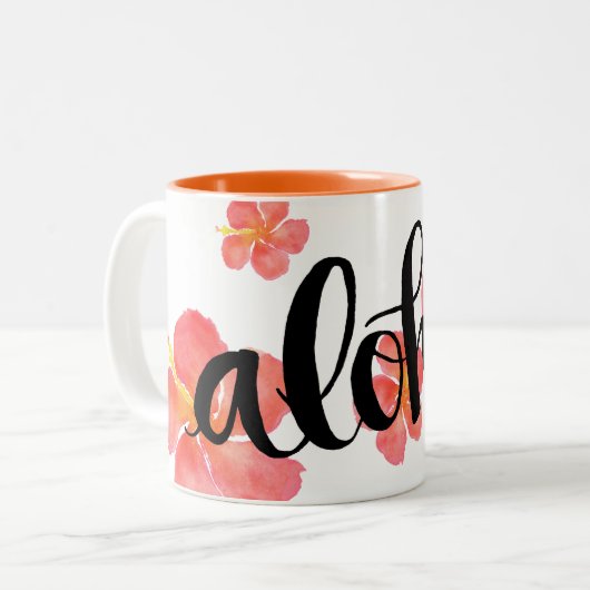 Mug Hawaïen Aloha Hibiscus (Devant gauche)