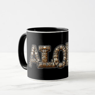 Mug Hawaïen Polynésien Aloha Bambou Look
