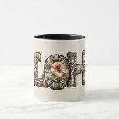 Mug Hawaïen Polynésien Aloha Bambou Look (Centre)