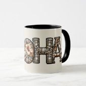 Mug Hawaïen Polynésien Aloha Bambou Look (Devant droit)