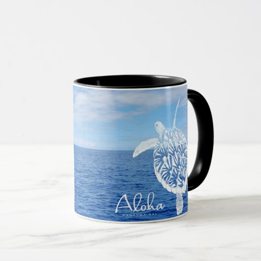 Mug Hawaii Îles Aloha Turtle (Devant droit)
