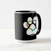 Mug Hawaii Kitty Love Rainbow (Devant droit)