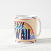 MUG HAWAII PLATE DE VOITURE PROFITEZ DE HAWAII (Devant droit)