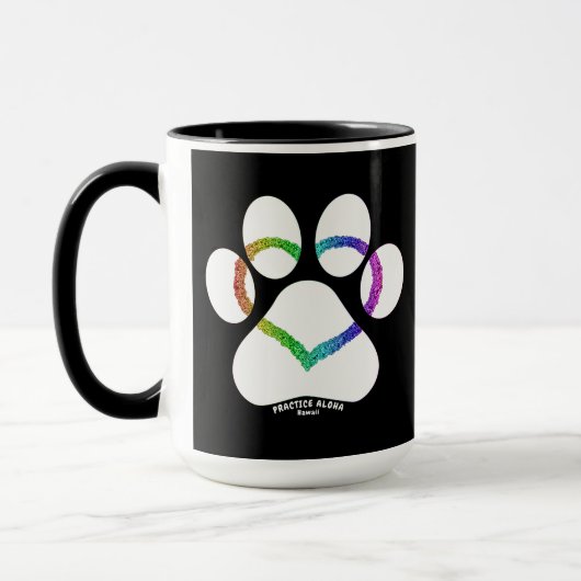 Mug Hawaii Practice Aloha - Kitty Love Rainbow (Gauche)