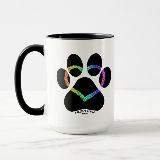 Mug Hawaii Practice Aloha - Kitty Love Rainbow (Gauche)