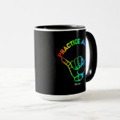 Mug Hawaii Practice Aloha Rainbow Shaka (Hang lâche) (Devant droit)