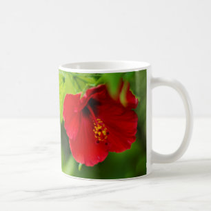 Mug Hawaii Red Hibiscus Flower Trier Année