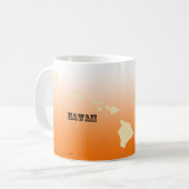 Mug - Hawaii State Map avec la ville (Devant gauche)