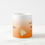 Mug - Hawaii State Map avec la ville (Centre)