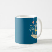Mug Hawaii Surfer Skeleton Halloween Beach Y Soky Surf (Devant droit)