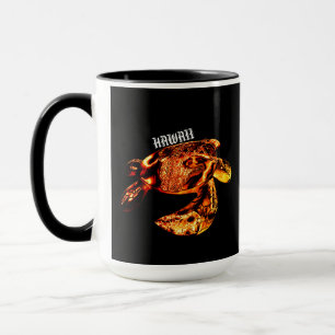 Mug Hawaii Tribal Honu Lava