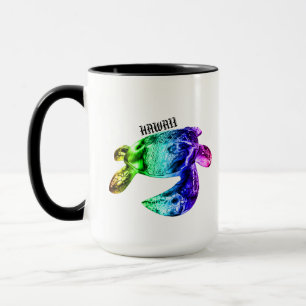 Mug Hawaii Tribal Honu Rainbow