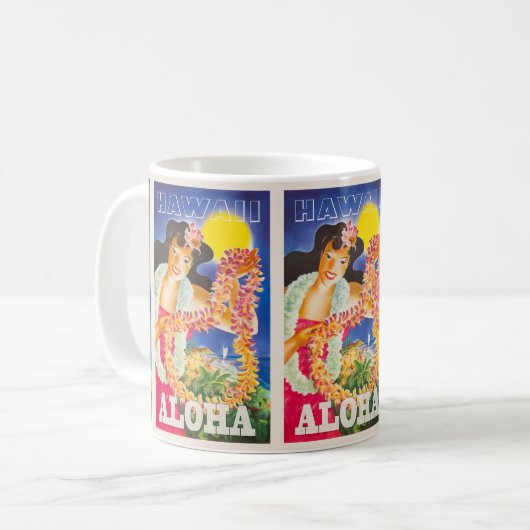 Mug Hawaii Voyage Vacances (Devant gauche)