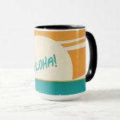 Mug Hawaiian/Aloha/Tropical/plage (Devant droit)