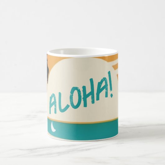 Mug Hawaiian/Aloha/Tropical/plage (Centre)