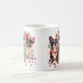 Mug Hawaiian French Bulldogs Flower Lei (Centre)