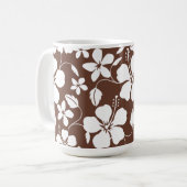 MUG HAWAIIAN HULA (HIBISCUS) BROWN (Devant gauche)