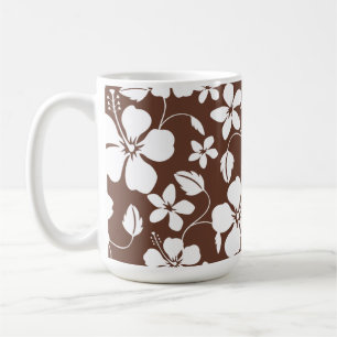 MUG HAWAIIAN HULA (HIBISCUS) BROWN