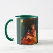 Mug Hawaiian Kona Coffee Girl avec Ukulele (Gauche)