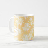 Mug Hawaiian Palm Tree Silhouette Motif Gold ID1093 (Devant gauche)