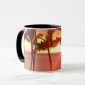 Mug Hawaiian Sunset Photo Conçu (Devant gauche)