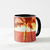Mug Hawaiian Sunset Photo Conçu (Devant droit)