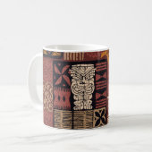 Mug Hawaiian Tribal : Vintage Fabric Patchwork (Devant gauche)