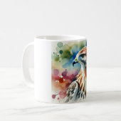 Mug Hawk in serene nature 280824AREF135 - Watercolor (Devant gauche)