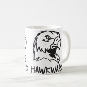 Mug Hawkward - calembour maladroit de faucon (Devant droit)