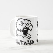Mug Hawkward - calembour maladroit de faucon (Devant gauche)