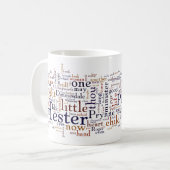 Mug Hawthorne - les mots et la citation de lettre (Devant gauche)