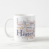 Mug Hawthorne - les mots et la citation de lettre (Gauche)