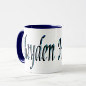 Mug Hayden, Nom, logo, (Devant gauche)