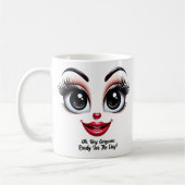 Mug Hé Belle, Yeux Fabuleux Visage Drôle (Gauche)