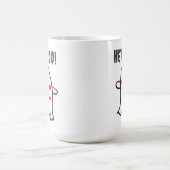 Mug Hé Boo ! Fantôme couvert dans les coeurs (Centre)