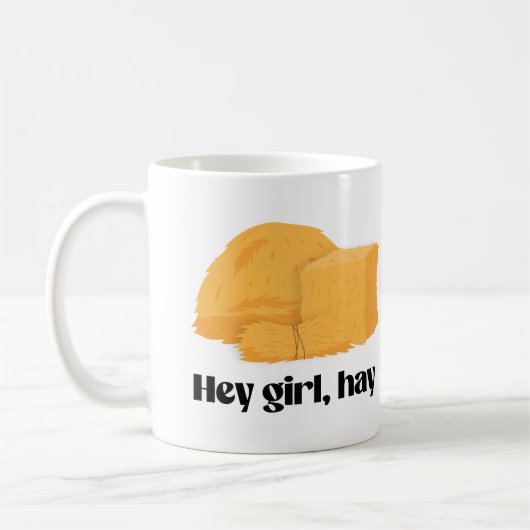 Mug Hé fille, foin (Gauche)