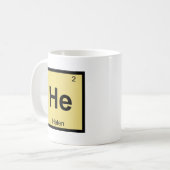 Mug He - Helen of Troy Chimie Symbole de table périodi (Devant gauche)