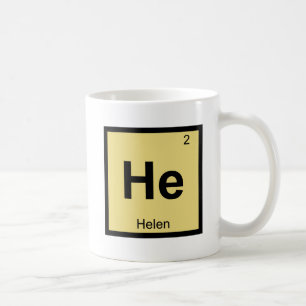 Mug He - Helen of Troy Chimie Symbole de table périodi