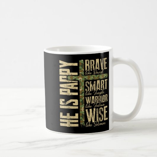 Mug He Is Pappy Camo Religious Father's Day Christian (Droite)