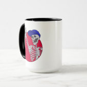 Mug Hé les amis Squelette cool et drôle (Devant gauche)