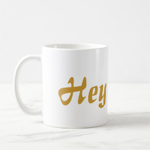 Mug Hé lettrage d'or de Cutie