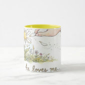 Mug He Loves me - Daisy Love me not Whimsical Combo (Centre)
